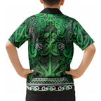 Aotearoa Iwi Ngati Maniapoto Hawaiian Shirt Maori Wharenui House Tribal Pattern