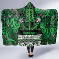 Aotearoa Iwi Ngati Maniapoto Hooded Blanket Maori Wharenui House Tribal Pattern