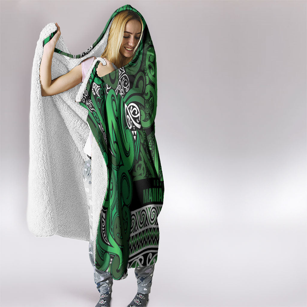 Aotearoa Iwi Ngati Maniapoto Hooded Blanket Maori Wharenui House Tribal Pattern