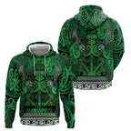 Aotearoa Iwi Ngati Maniapoto Hoodie Maori Wharenui House Tribal Pattern