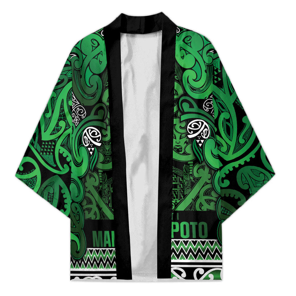 Aotearoa Iwi Ngati Maniapoto Kimono Maori Wharenui House Tribal Pattern