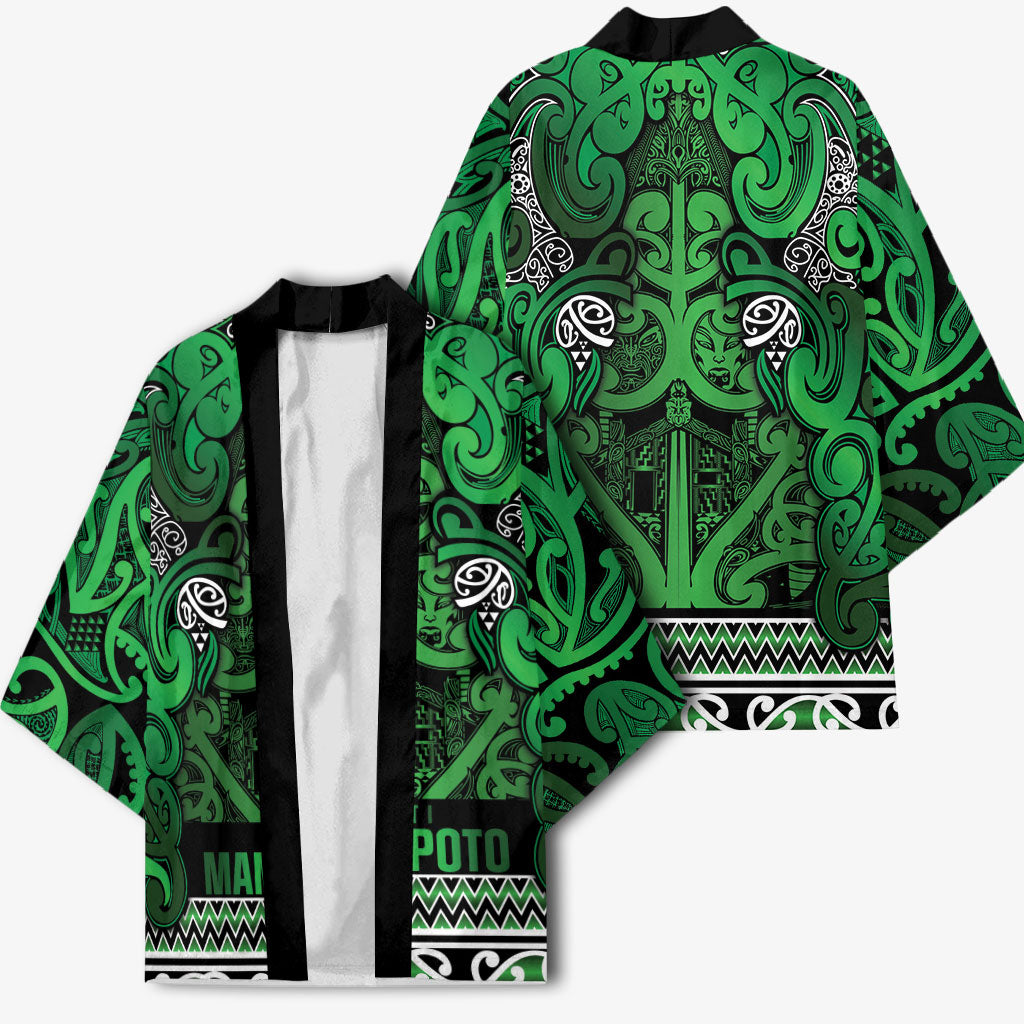 Aotearoa Iwi Ngati Maniapoto Kimono Maori Wharenui House Tribal Pattern
