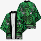Aotearoa Iwi Ngati Maniapoto Kimono Maori Wharenui House Tribal Pattern
