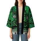 Aotearoa Iwi Ngati Maniapoto Kimono Maori Wharenui House Tribal Pattern