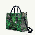 Aotearoa Iwi Ngati Maniapoto Leather Bag Maori Wharenui House Tribal Pattern