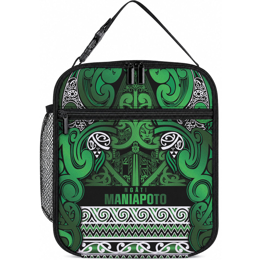Aotearoa Iwi Ngati Maniapoto Lunch Bag Maori Wharenui House Tribal Pattern