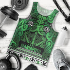 Aotearoa Iwi Ngati Maniapoto Men Tank Top Maori Wharenui House Tribal Pattern