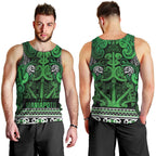 Aotearoa Iwi Ngati Maniapoto Men Tank Top Maori Wharenui House Tribal Pattern