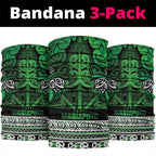Aotearoa Iwi Ngati Maniapoto Neck Gaiter Maori Wharenui House Tribal Pattern