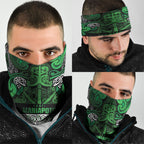 Aotearoa Iwi Ngati Maniapoto Neck Gaiter Maori Wharenui House Tribal Pattern
