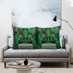 Aotearoa Iwi Ngati Maniapoto Pillow Cover Maori Wharenui House Tribal Pattern