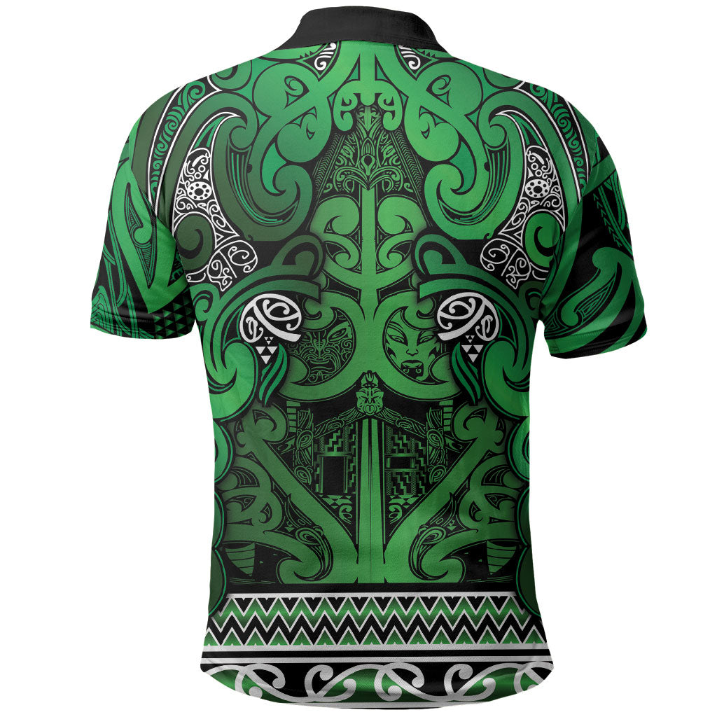 Aotearoa Iwi Ngati Maniapoto Polo Shirt Maori Wharenui House Tribal Pattern