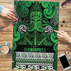 Aotearoa Iwi Ngati Maniapoto Puzzle Maori Wharenui House Tribal Pattern