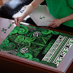 Aotearoa Iwi Ngati Maniapoto Puzzle Maori Wharenui House Tribal Pattern