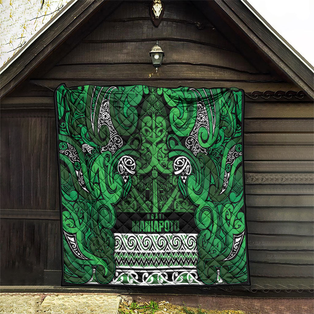 Aotearoa Iwi Ngati Maniapoto Quilt Maori Wharenui House Tribal Pattern