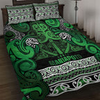 Aotearoa Iwi Ngati Maniapoto Quilt Bed Set Maori Wharenui House Tribal Pattern