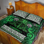 Aotearoa Iwi Ngati Maniapoto Quilt Bed Set Maori Wharenui House Tribal Pattern