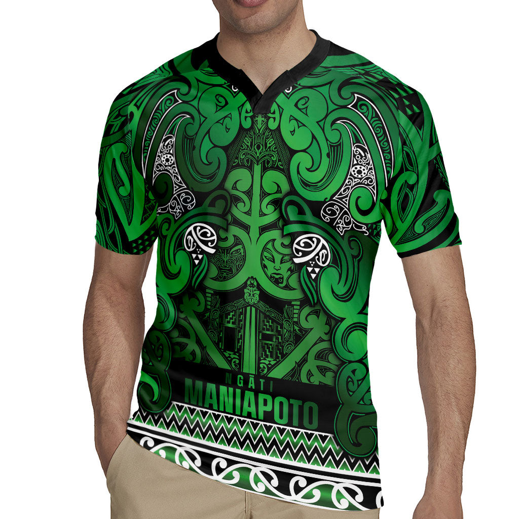Aotearoa Iwi Ngati Maniapoto Rugby Jersey Maori Wharenui House Tribal Pattern