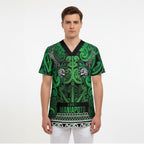 Aotearoa Iwi Ngati Maniapoto Scrub Top Maori Wharenui House Tribal Pattern