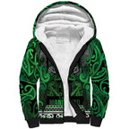 Aotearoa Iwi Ngati Maniapoto Sherpa Hoodie Maori Wharenui House Tribal Pattern