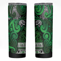 Aotearoa Iwi Ngati Maniapoto Skinny Tumbler Maori Wharenui House Tribal Pattern