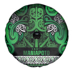 Aotearoa Iwi Ngati Maniapoto Spare Tire Cover Maori Wharenui House Tribal Pattern