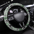 Aotearoa Iwi Ngati Maniapoto Steering Wheel Cover Maori Wharenui House Tribal Pattern