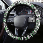 Aotearoa Iwi Ngati Maniapoto Steering Wheel Cover Maori Wharenui House Tribal Pattern