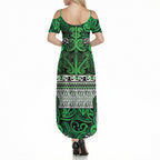Aotearoa Iwi Ngati Maniapoto Summer Maxi Dress Maori Wharenui House Tribal Pattern