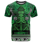 Aotearoa Iwi Ngati Maniapoto T Shirt Maori Wharenui House Tribal Pattern