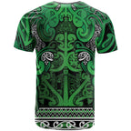 Aotearoa Iwi Ngati Maniapoto T Shirt Maori Wharenui House Tribal Pattern