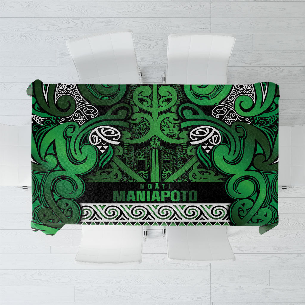Aotearoa Iwi Ngati Maniapoto Tablecloth Maori Wharenui House Tribal Pattern