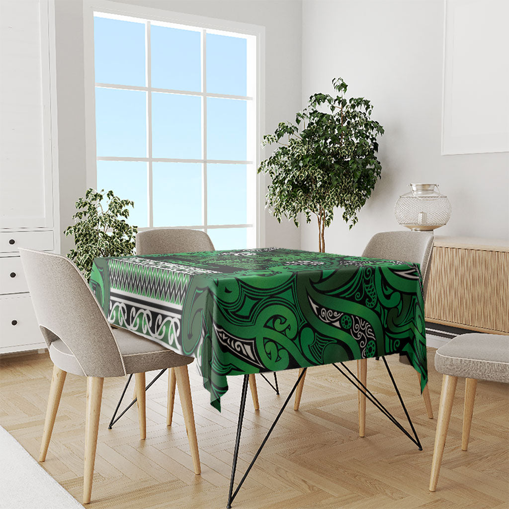 Aotearoa Iwi Ngati Maniapoto Tablecloth Maori Wharenui House Tribal Pattern