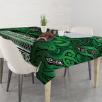 Aotearoa Iwi Ngati Maniapoto Tablecloth Maori Wharenui House Tribal Pattern