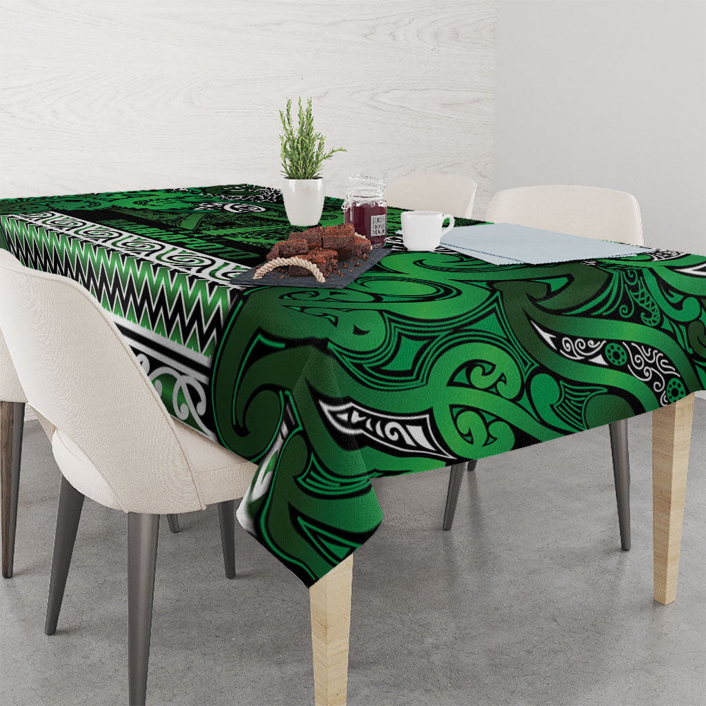 Aotearoa Iwi Ngati Maniapoto Tablecloth Maori Wharenui House Tribal Pattern