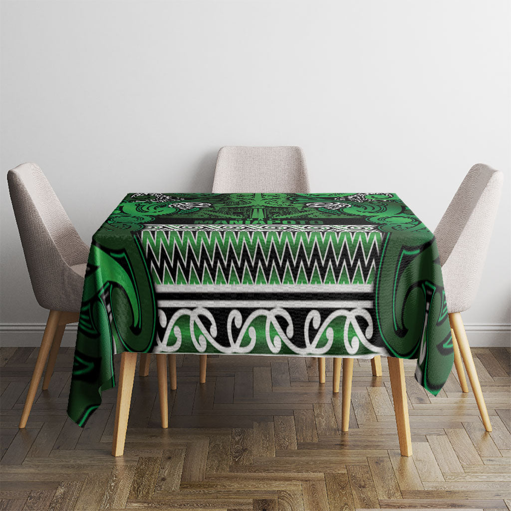 Aotearoa Iwi Ngati Maniapoto Tablecloth Maori Wharenui House Tribal Pattern