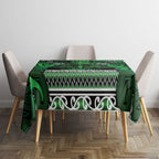 Aotearoa Iwi Ngati Maniapoto Tablecloth Maori Wharenui House Tribal Pattern