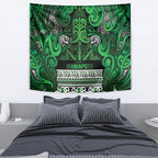 Aotearoa Iwi Ngati Maniapoto Tapestry Maori Wharenui House Tribal Pattern