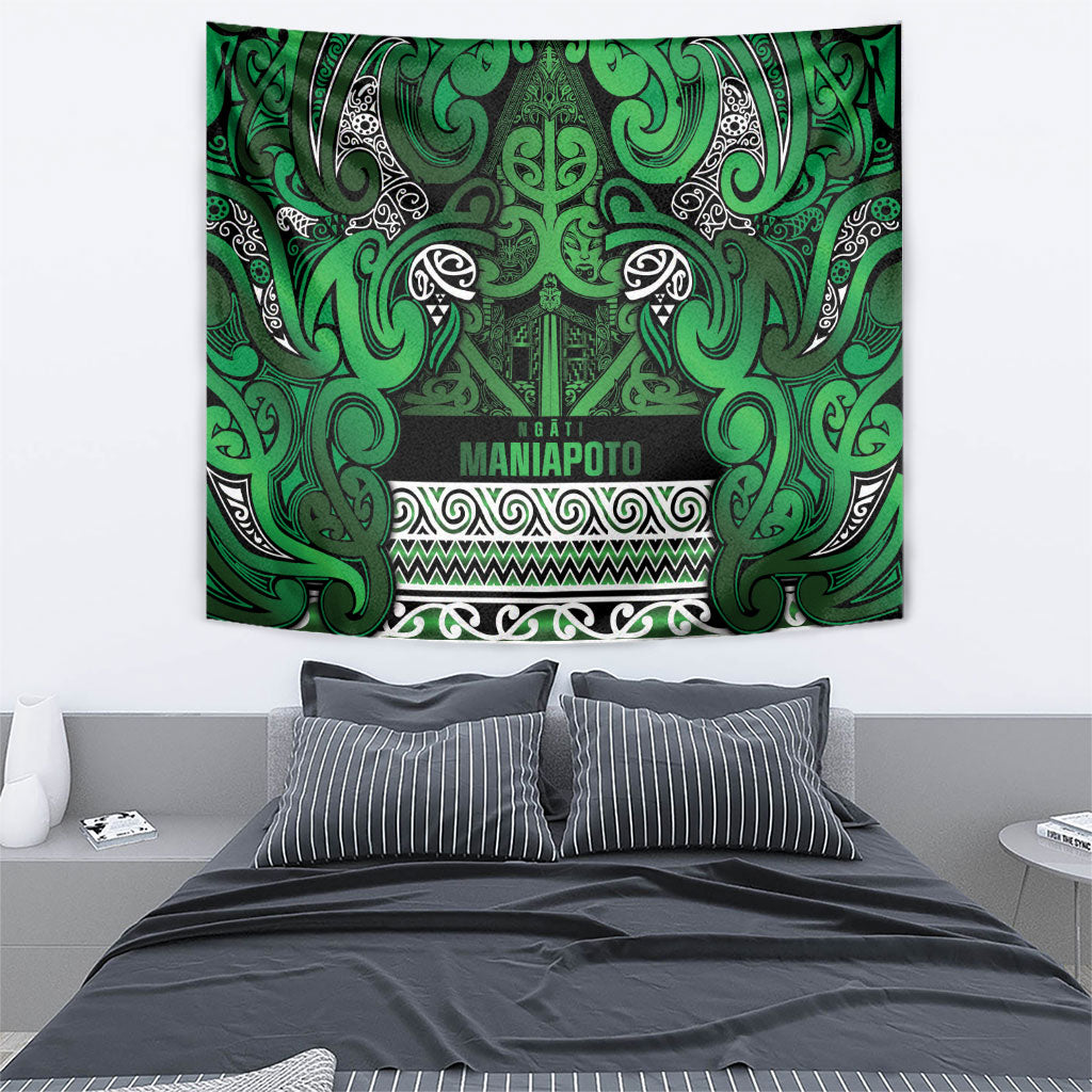 Aotearoa Iwi Ngati Maniapoto Tapestry Maori Wharenui House Tribal Pattern