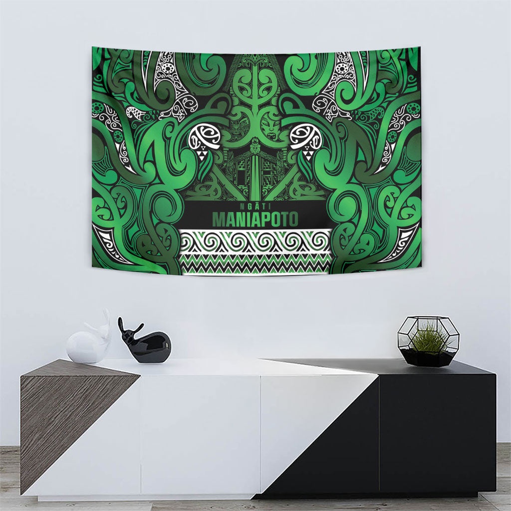 Aotearoa Iwi Ngati Maniapoto Tapestry Maori Wharenui House Tribal Pattern