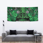Aotearoa Iwi Ngati Maniapoto Tapestry Maori Wharenui House Tribal Pattern