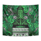 Aotearoa Iwi Ngati Maniapoto Tapestry Maori Wharenui House Tribal Pattern