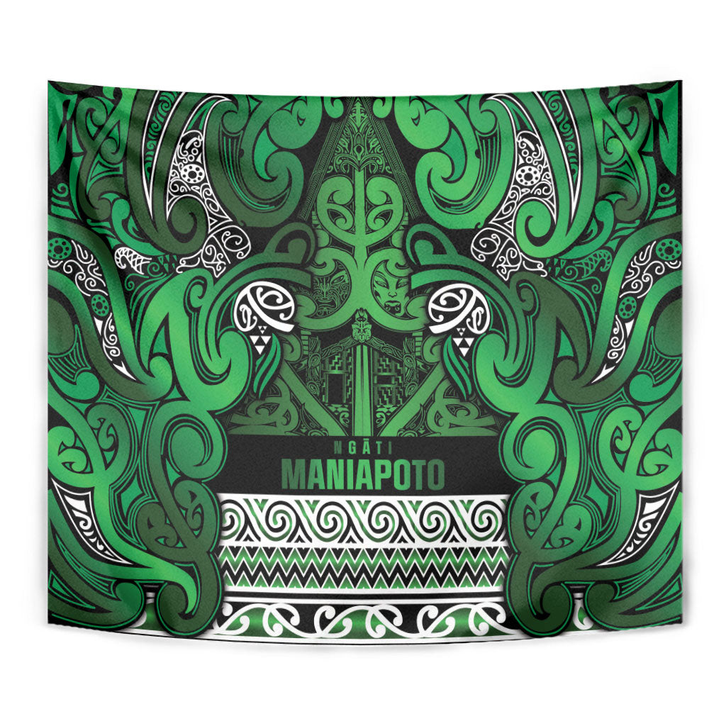 Aotearoa Iwi Ngati Maniapoto Tapestry Maori Wharenui House Tribal Pattern