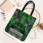 Aotearoa Iwi Ngati Maniapoto Tote Bag Maori Wharenui House Tribal Pattern