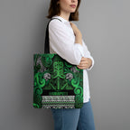 Aotearoa Iwi Ngati Maniapoto Tote Bag Maori Wharenui House Tribal Pattern