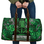 Aotearoa Iwi Ngati Maniapoto Travel Bag Maori Wharenui House Tribal Pattern