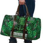 Aotearoa Iwi Ngati Maniapoto Travel Bag Maori Wharenui House Tribal Pattern