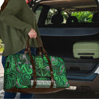 Aotearoa Iwi Ngati Maniapoto Travel Bag Maori Wharenui House Tribal Pattern