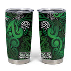 Aotearoa Iwi Ngati Maniapoto Tumbler Cup Maori Wharenui House Tribal Pattern