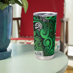 Aotearoa Iwi Ngati Maniapoto Tumbler Cup Maori Wharenui House Tribal Pattern